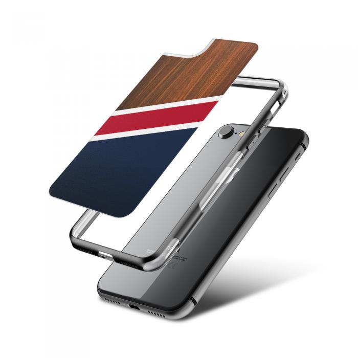 UTGATT5 - Fashion mobilskal till Apple iPhone 8 - Dark Marble New England