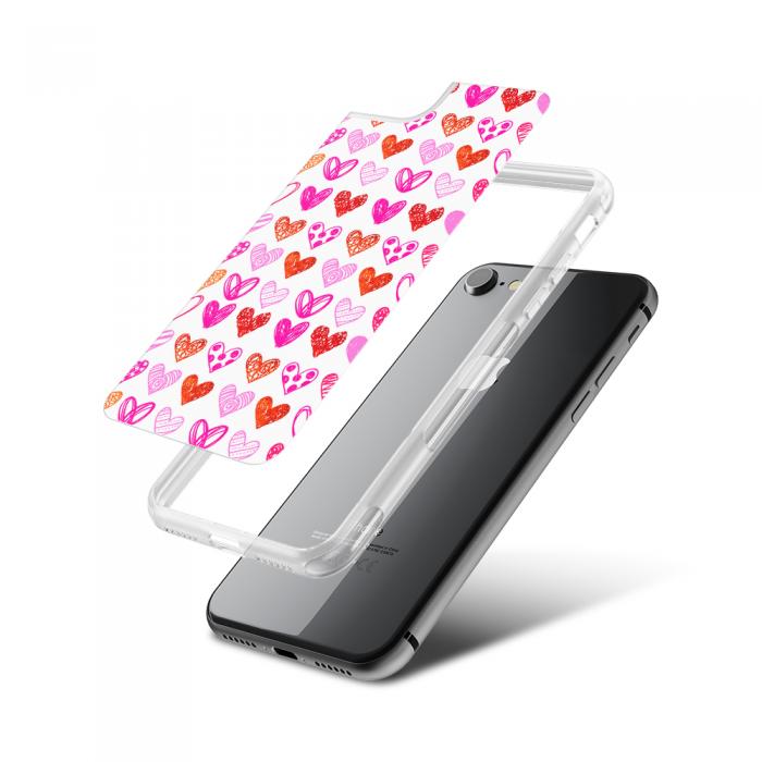 UTGATT5 - Fashion mobilskal till Apple iPhone 7 - Multiple hearts
