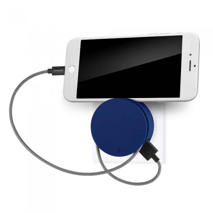 UTGATT1 - Usbepower AERO MINI Dubbel USB-laddare med stativ fr iPhone och kabelspole