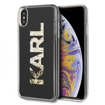 KARL LAGERFELD - Karl Lagerfeld Skal iPhone Xs Max Karl logo Glitter - Svart