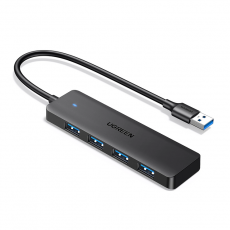 Ugreen - Ugreen HUB med 4x USB 3.0 Ports Och USB-A 3.0 - Svart