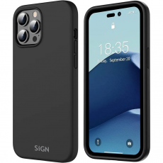 SiGN - SiGN iPhone 14 Pro Max Skal Liquid Silicone - Svart