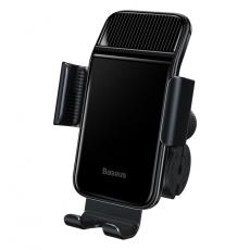 BASEUS - Baseus Elcykel Smartphone Hållare Integrerad Solpanel 150mAh - Svart