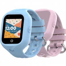 Celly - Celly Kidswatch 4G Smartwatch för barn Blå + Rosa rem