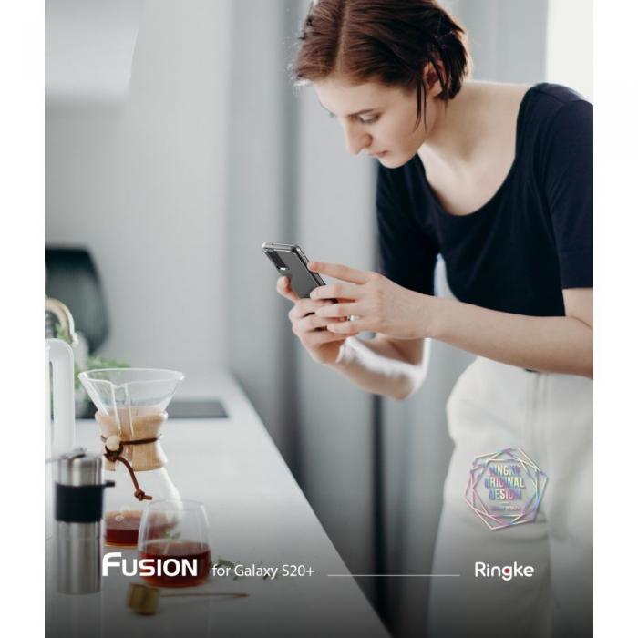 Ringke - Ringke Fusion Shock Absorption Skal till Samsung Galaxy S20 Plus - Smoke
