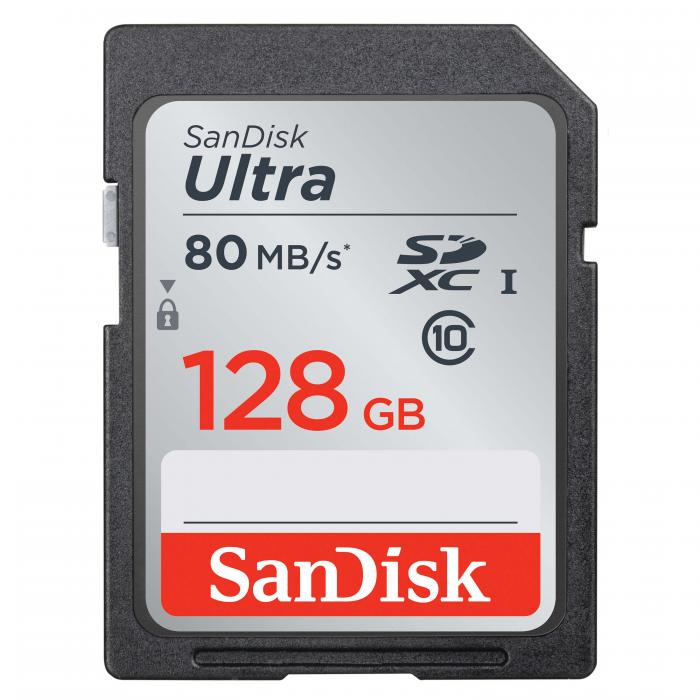 UTGATT5 - SANDISK ULTRA UHS-I SDXC CARD CLASS 10 128GB 80MB/S