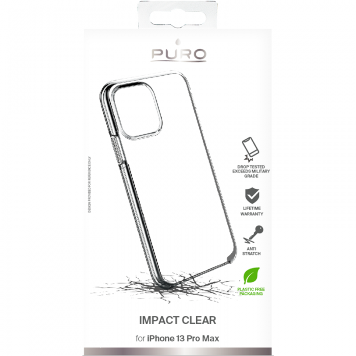 UTGATT1 - Puro Impact Clear Skal iPhone 13 Pro Max - Transparent