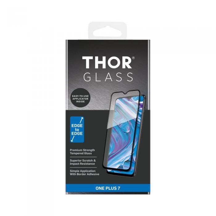 UTGATT5 - THOR EG FS Hrdat Glass med Frame till OnePlus 7 - Svart