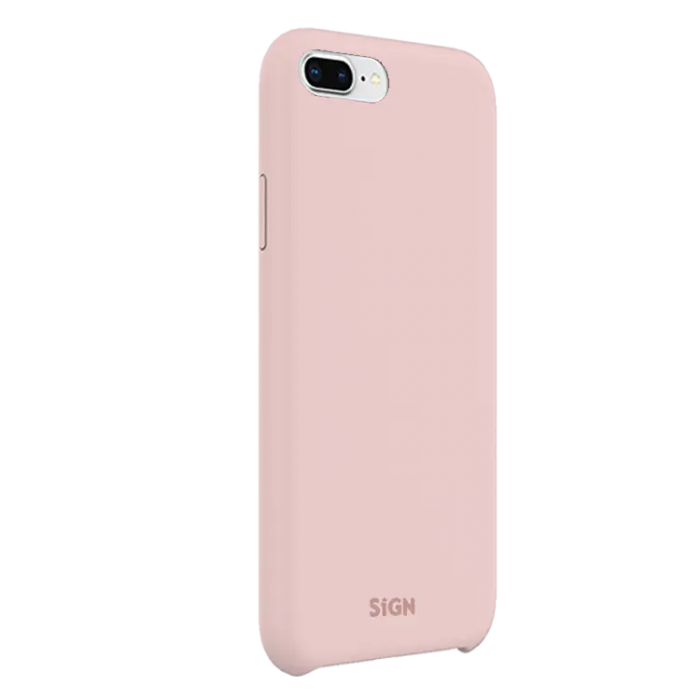 SiGN - SiGN iPhone 7/8 Plus Skal Liquid Silicone - Rosa
