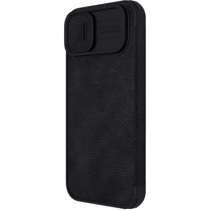 Nillkin - Nillkin iPhone 14 Plus Plnboksfodral Qin Pro Lder - Svart
