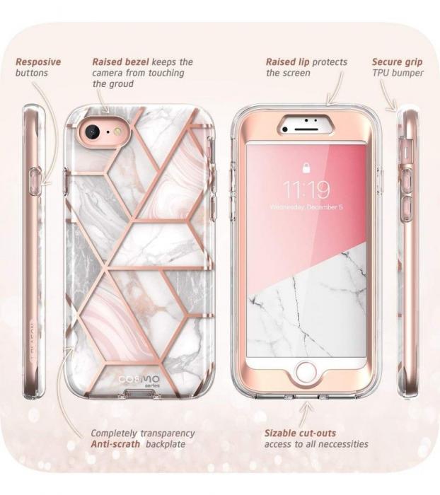 UTGATT5 - Supcase Cosmo iPhone 7/8/SE 2020 Marble