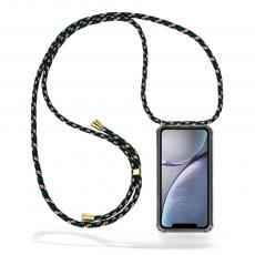 Boom of Sweden - Boom iPhone XR skal med mobilhalsband- Green Camo Cord