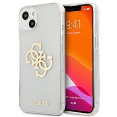 Guess - Guess Glitter 4g Big Logo Skal iPhone 13 Mini - Transparent
