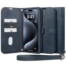 Spigen - Spigen iPhone 15 Pro Plånboksfodral 'S' Pro - Navy