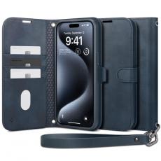 Spigen - Spigen iPhone 15 Pro Max Plånboksfodral 'S' Pro - Navy