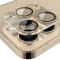 HAT PRINCE - ENKAY iPhone 14 Pro Max/14 Pro Kameralinsskydd Hrdat Glas - Guld