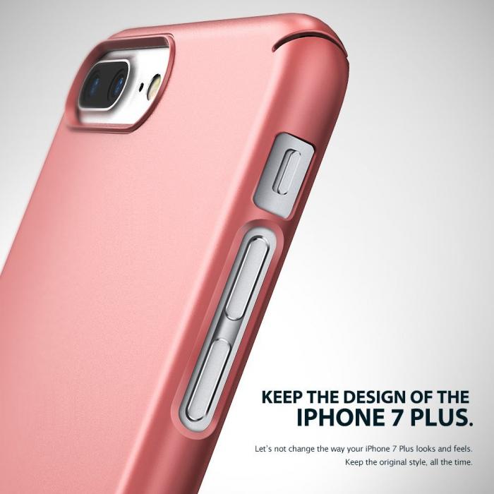 UTGATT5 - Ringke Slim Skal till Apple iPhone 7 Plus - Rosa