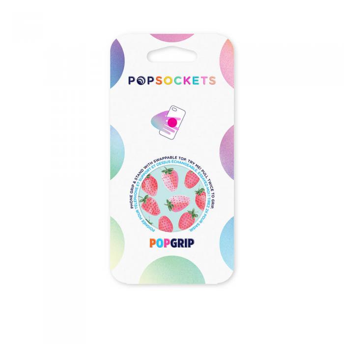 PopSockets - POPSOCKETS Strawberry Rain Avtagbart Grip med Stllfunktion