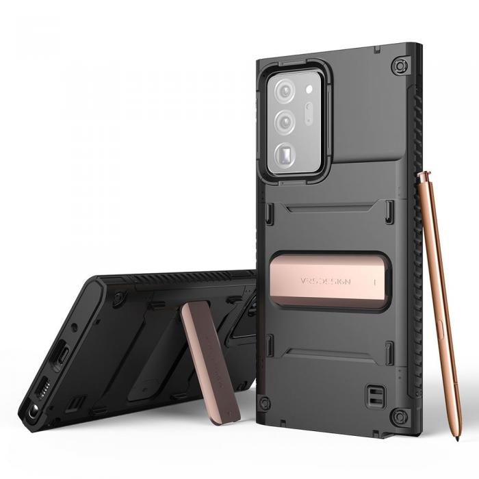 UTGATT1 - VRS DESIGN | Damda QuickStand Skal Galaxy Note 20 Ultra - Svart Bronze