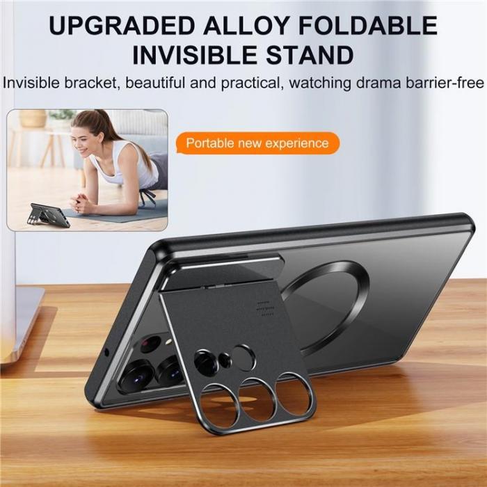 A-One Brand - Galaxy S23 Ultra Mobilskal Magsafe Aroma Kickstand - Lila