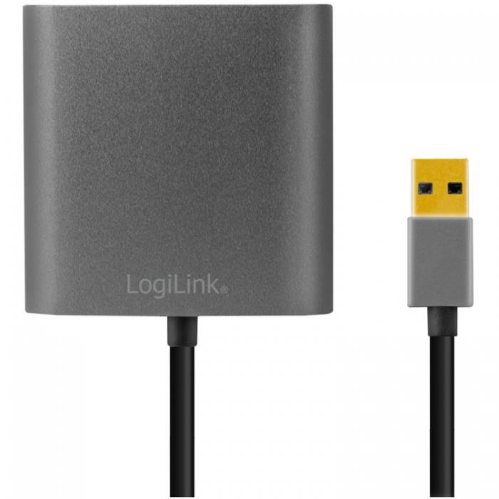 UTGATT1 - LOGILINK USB-A 3.0 To HDMI-Hona + VGA-Hona Adapter