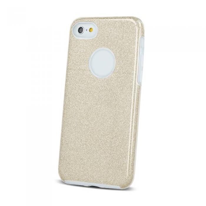 TelForceOne - Glitter Skal till iPhone 14 - Guld, Skyddande och Stilrent