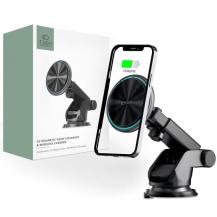Tech-Protect - Magsafe Car Mount Trådlös Laddare 15W A2 till instrumentbräda - Svart