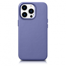 ICARER - iCarer iPhone 14 Pro Mobilskal Magsafe CE Läder - Blå