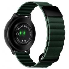 A-One Brand - Galaxy Watch Armband Äkta Läder (20mm) - Grön