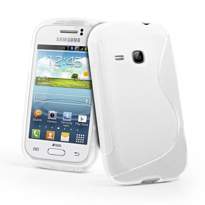 UTGATT4 - FlexiCase Skal till Samsung Galaxy Young S6310 - (Vit)