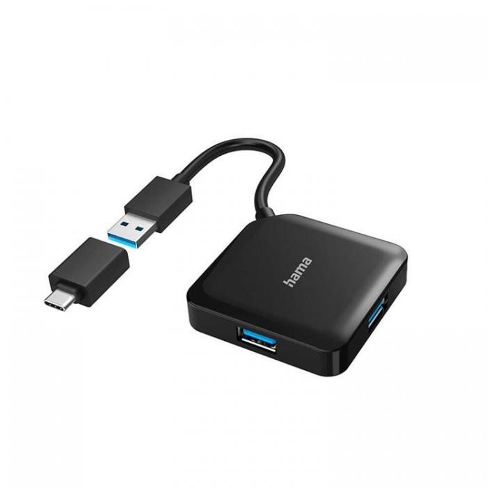 UTGATT1 - Hama Hubb USB/USB-C 1:4 1.5 Gbit/s