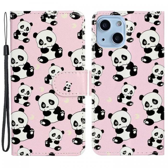 A-One Brand - iPhone 14 Plus Plnboksfodral Folio Flip - Panda