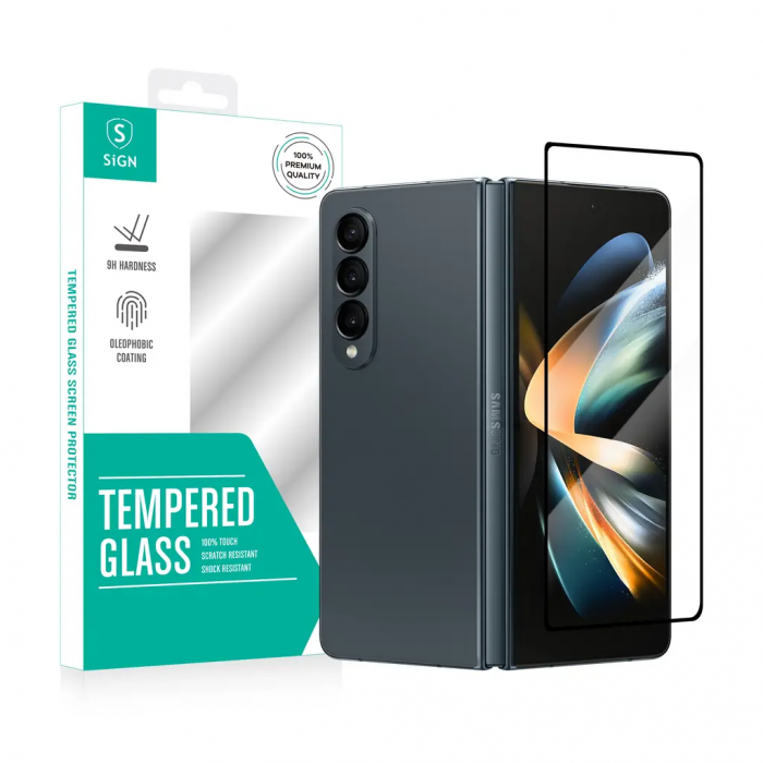 SiGN - SiGN Galaxy Z Fold 4 Hrdat Glas Skrmskydd 2.5D