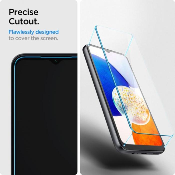 Spigen - [2-Pack] Spigen Galaxy A34 5G Hrdat Glas Skrmskydd