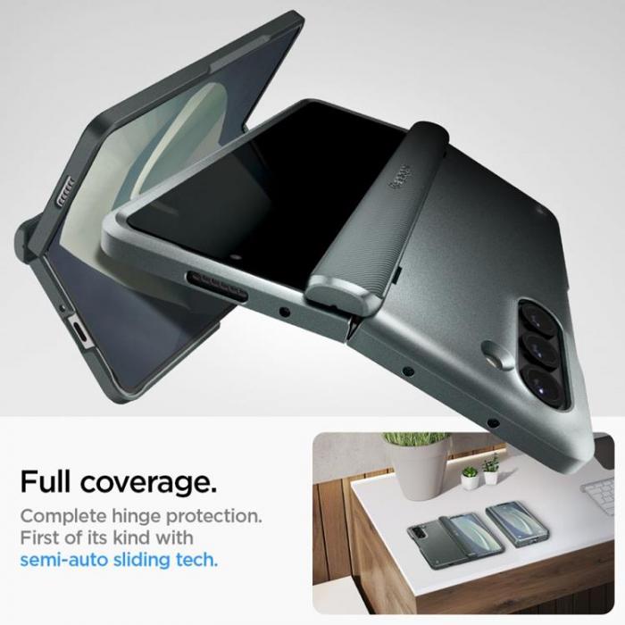 Spigen - Spigen Galaxy Z Fold 5 Mobilskal Slim Armor Pro - Svart