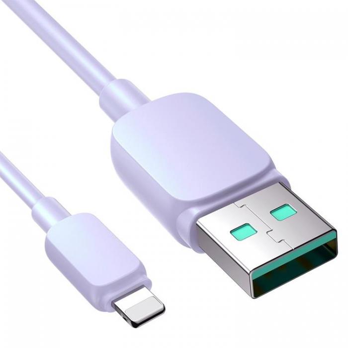 Joyroom - Joyroom USB Till Lightning Kabel 1.2m - Lila