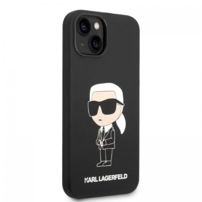 KARL LAGERFELD - Karl Lagerfeld Magsafe iPhone 14 Skal Ikonik Silicone - Svart