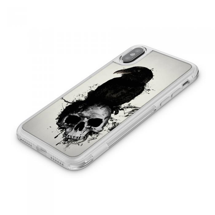 UTGATT5 - Fashion mobilskal till Apple iPhone X - Raven and Skull