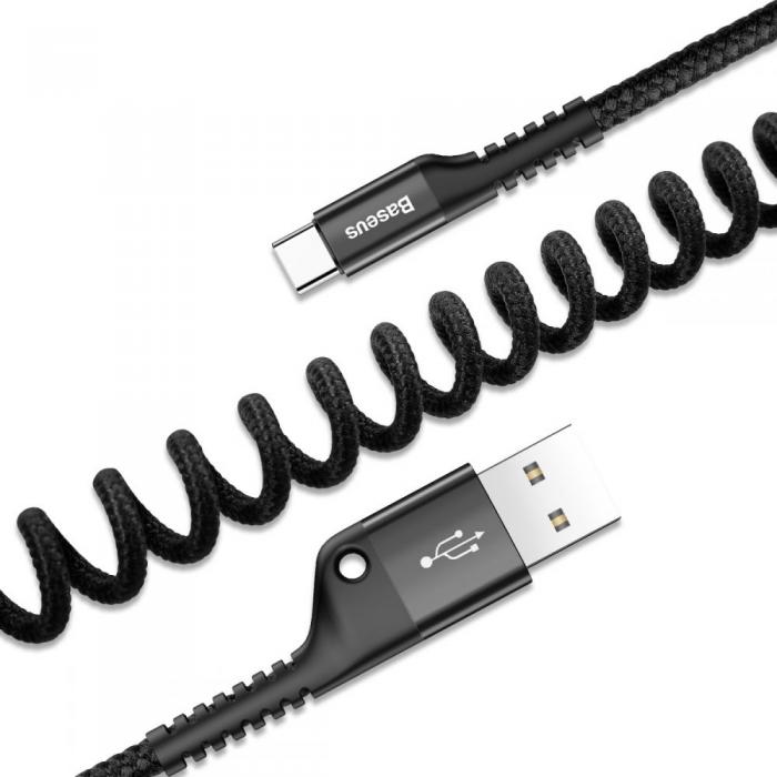BASEUS - BASEUS Fish Aye USB-C Cable 100 cm Svart