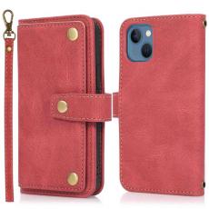 A-One Brand - iPhone 14 Plus Plånboksfodral Flip - Röd