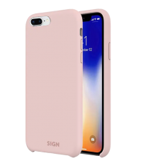 SiGN - SiGN iPhone 7/8 Plus Skal Liquid Silicone - Rosa