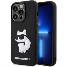 KARL LAGERFELD - Karl Lagerfeld iPhone 14 Pro Mobilskal Rubber Choupette 3D