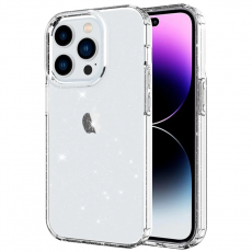 Taltech - iPhone 14 Pro Max Mobilskal Glitter Powder - Transparent