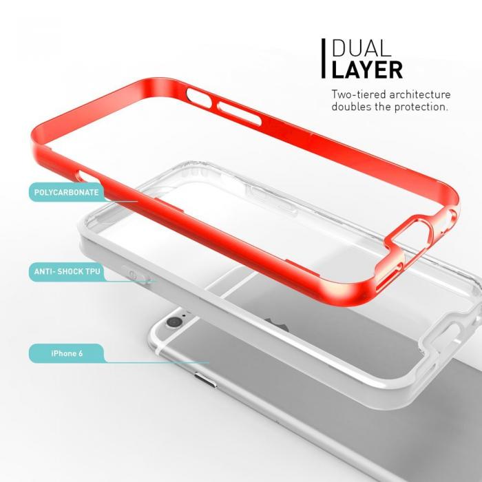 UTGATT1 - Caseology Fusion Bumper Skal till Apple iPhone 6 / 6S - Rosa
