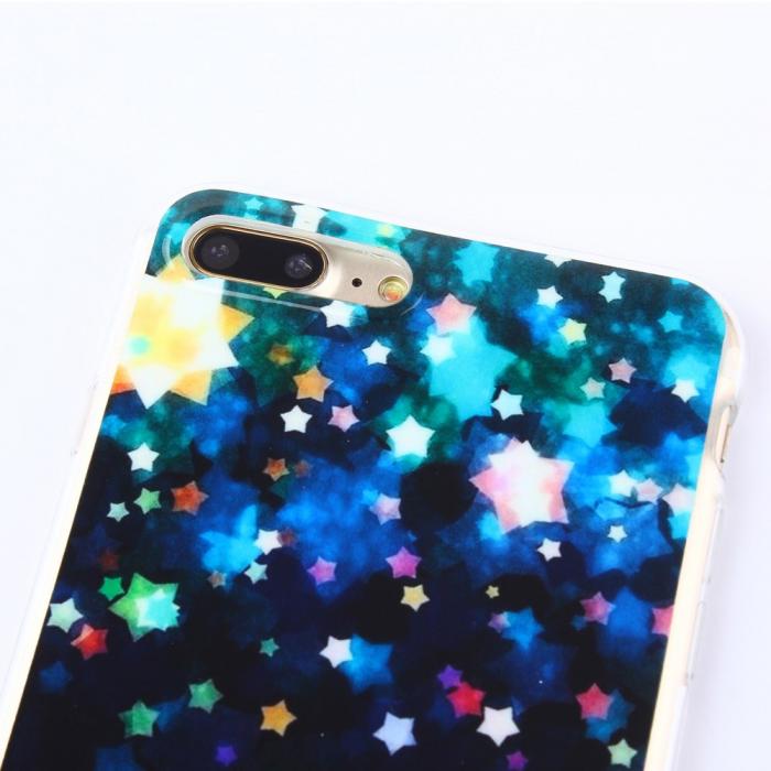 UTGATT5 - TPU Mobilskal iPhone 7 Plus - Colorful Stars