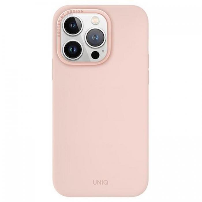 UNIQ - UNIQ iPhone 15 Pro Max Mobilskal Magsafe Lino Hue - Rosa