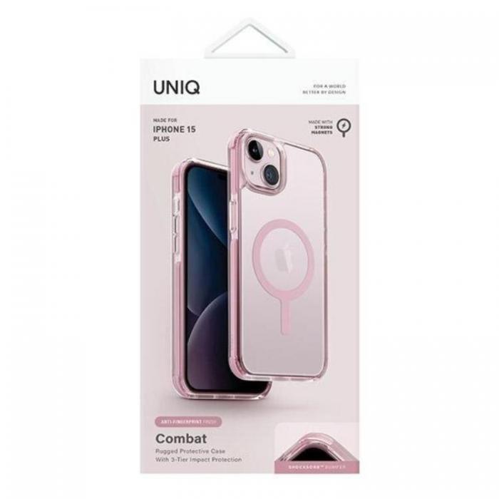 UNIQ - UNIQ iPhone 15/14 Plus Mobilskal Magsafe Combat - Rosa