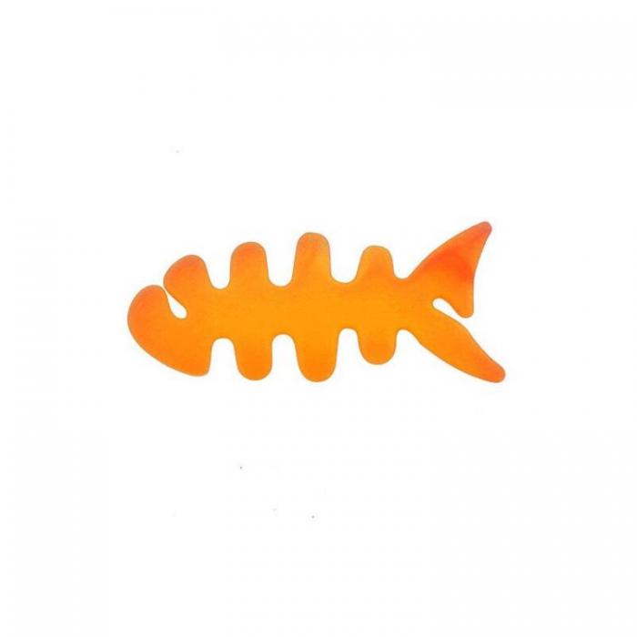 A-One Brand - Kabelhllare fr Hrlurar Fish-shaped - Orange