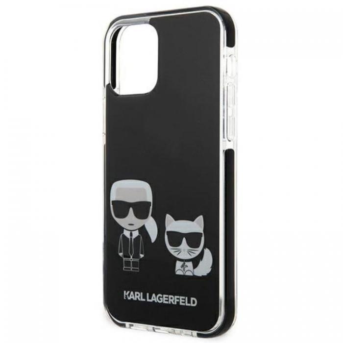 UTGATT5 - Karl Lagerfeld iPhone 12/12 Pro Skal Karl & Choupette - Svart