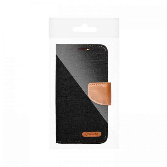 A-One Brand - Xiaomi Redmi 13C Plnboksfodral Canvas - Svart